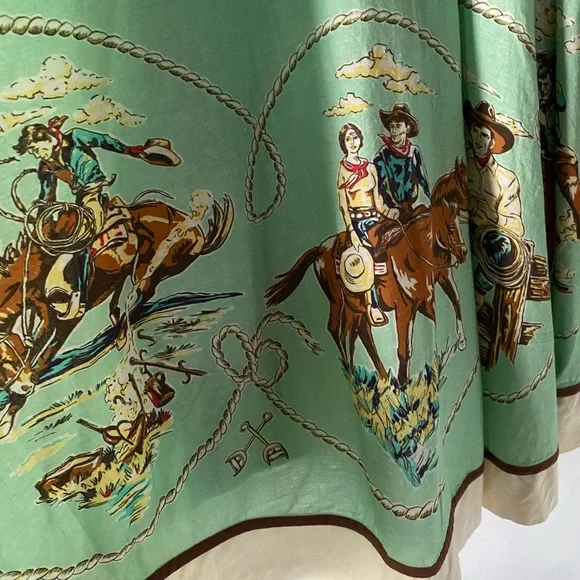 Double D Ranch Mitchell’s Gallery Romantic Western Swirl Skirt SZ L NWT - Picture 4 of 14